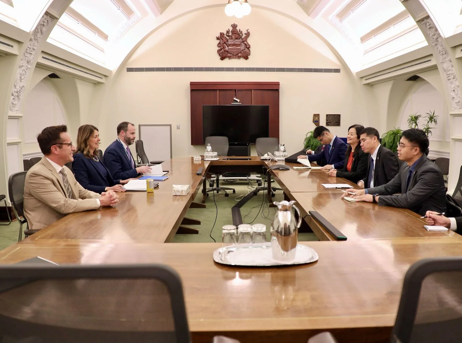 AYEA leadership meeting with the Premier of Alberta